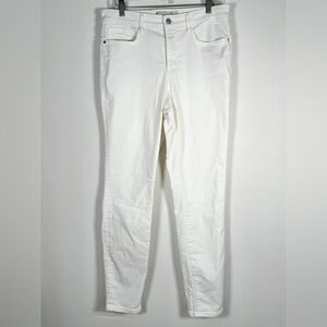 Athleta Women’s Size 12 Tall 12T Sculptek Ultra Skinny Jeans in White
